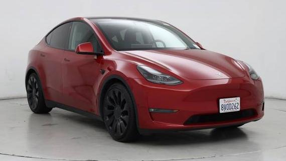 TESLA MODEL Y 2021 5YJYGDEF2MF157734 image